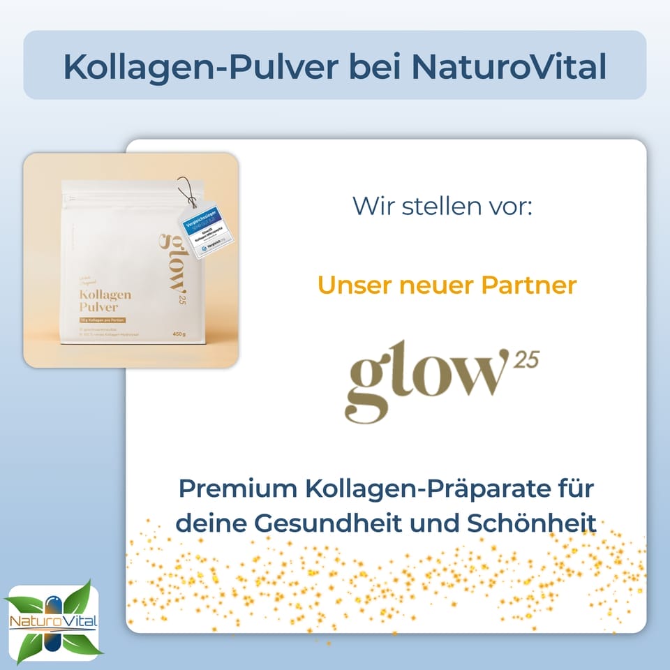 Unser neuer Partner glow25: Premium Kollagen-Präparate