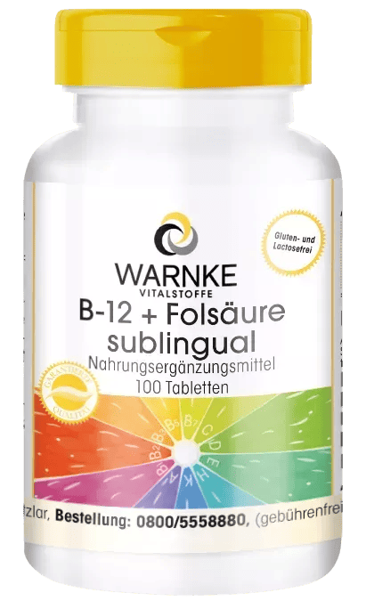 B-12 + Folsäure sublingual mit Acerola (Warnke)