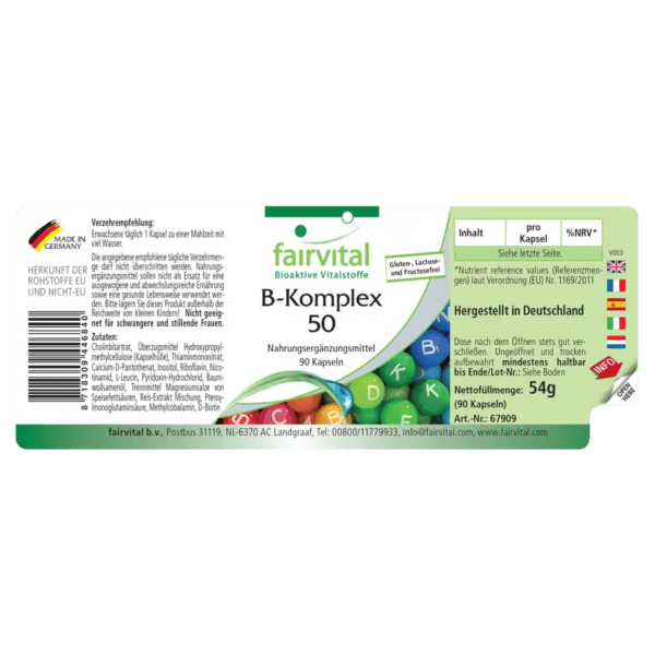 B-Komplex 50 (fairvital) deutsch