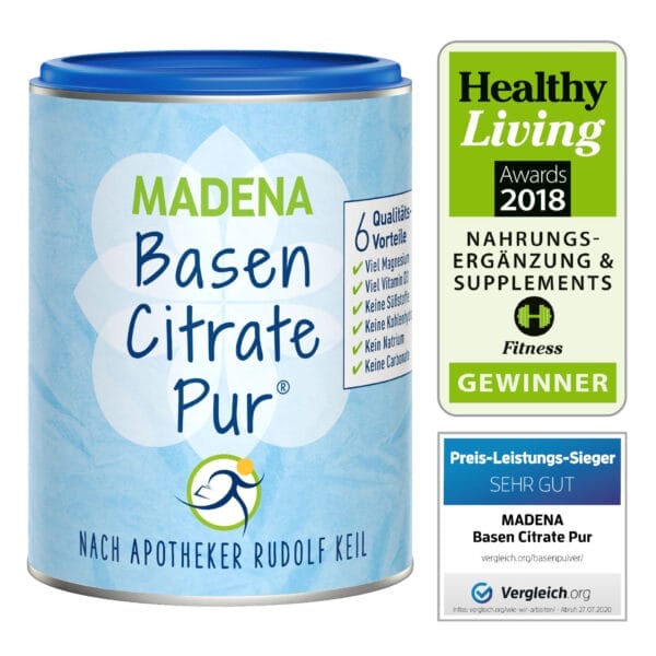 BasenCitrate Pur Pulver, Dose (Madena)