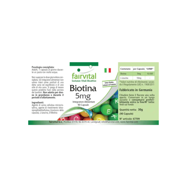 Biotin 5mg (fairvital) italienisch