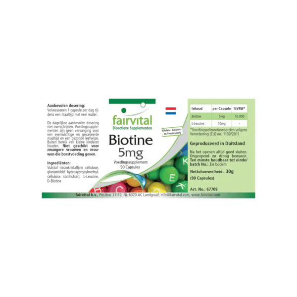 Biotin 5mg (fairvital) niederländisch