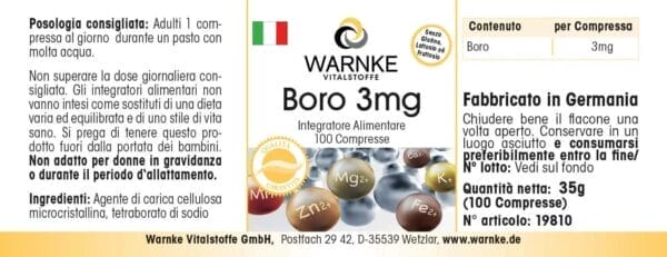 Bor 3mg (Warnke) - italienisch