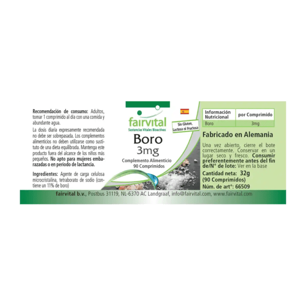 Bor 3mg (fairvital) spanisch