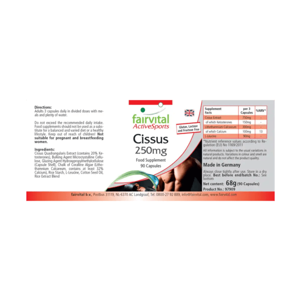 Cissus 250mg (fairvital) englisch