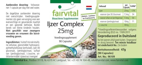 Eisen-Komplex 25mg (fairvital)_niederländisch