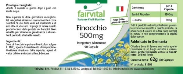 Fenchel 500mg (fairvital)_italienisch