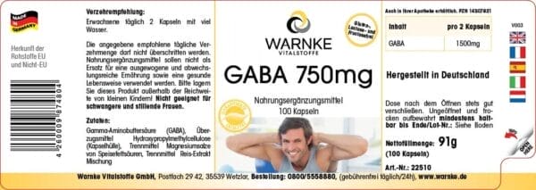 GABA 750mg (Warnke) - deutsch