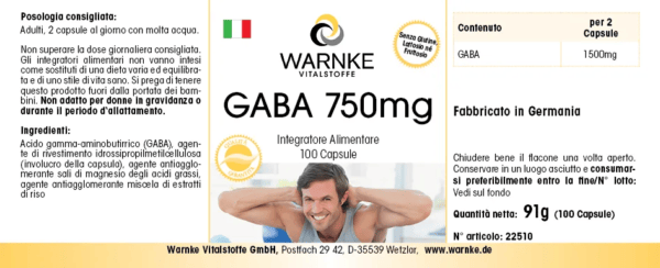 GABA 750mg (Warnke) - italienisch