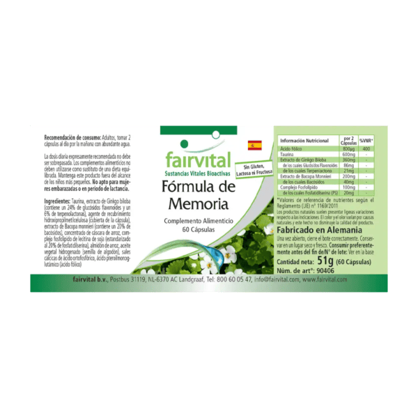 Gedächtnis Formel (fairvital)_spanisch