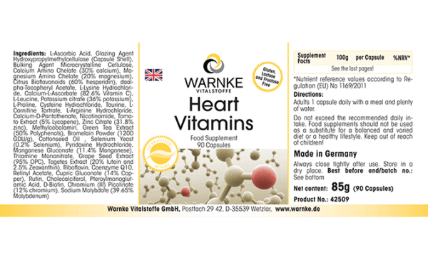 Herz-Vitamine (Warnke) - englisch