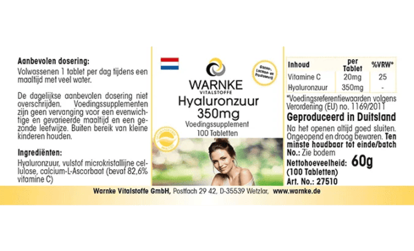 Hyaluronsäure 350mg (Warnke) - niederländisch