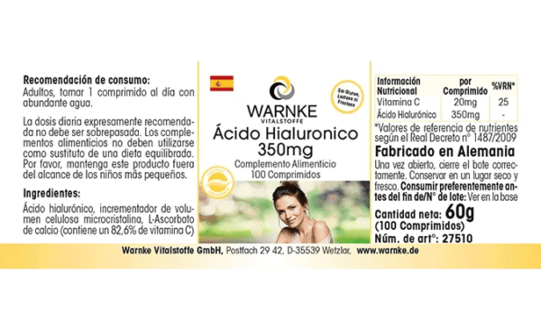 Hyaluronsäure 350mg (Warnke) - spanisch