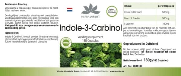 Indol-3-Carbinol Kapseln (Warnke) - niederländisch