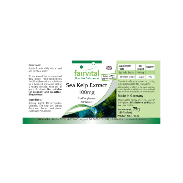 Kelp-Extrakt 100mg (fairvital) englisch