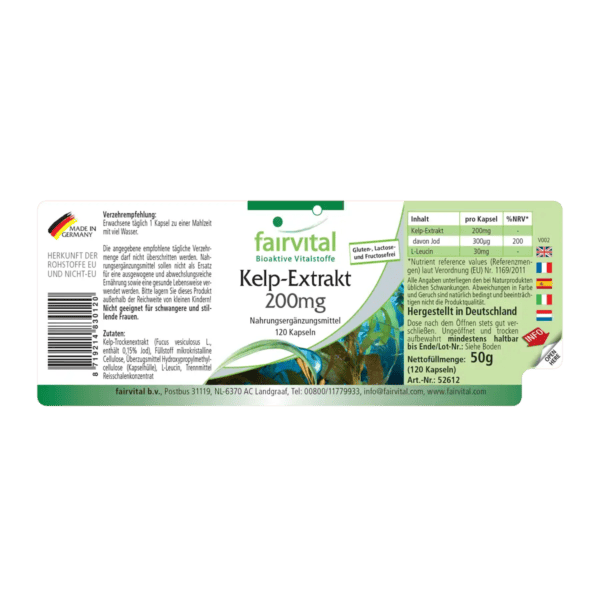 Kelp-Extrakt 200mg (fairvital) deutsch