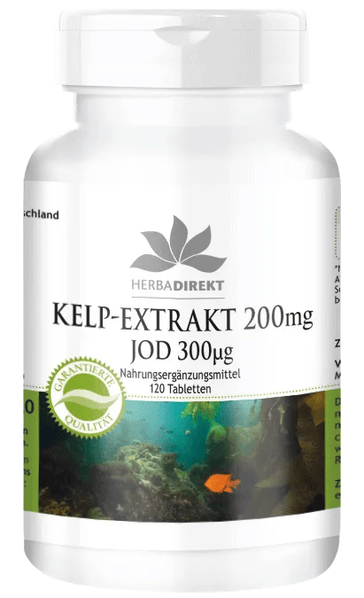 Kelp-Extrakt 200mg mit 300µg Jod (Warnke)