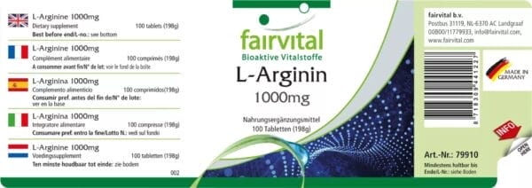 L-Arginin 1000mg (fairvital)_deutsch