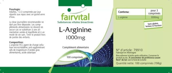 L-Arginin 1000mg (fairvital)_französisch