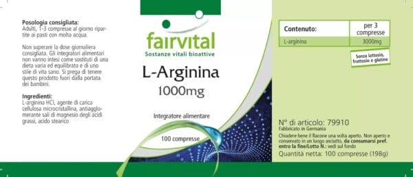 L-Arginin 1000mg (fairvital)_italienisch