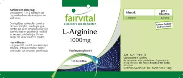 L-Arginin 1000mg (fairvital)_niederländisch