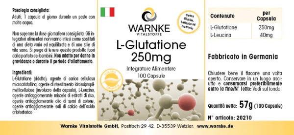 L-Glutathion 250mg (Warnke) - italienisch