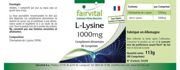 L-Lysin 1000mg (fairvital)_französisch