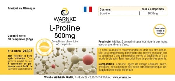 L-Prolin 500mg (Warnke) - französisch