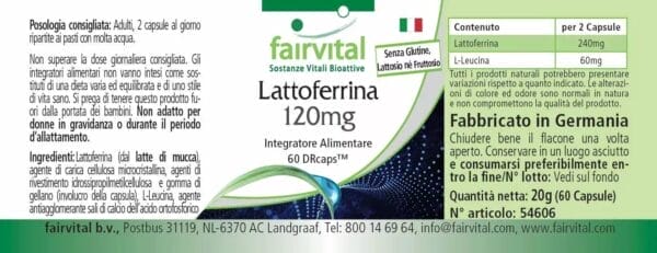 Lactoferrin 120mg (fairvital)_italienisch