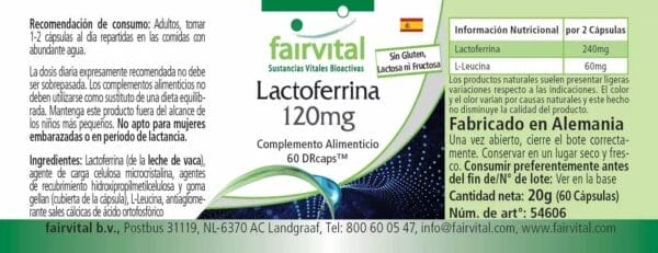 Lactoferrin 120mg (fairvital)_spanisch