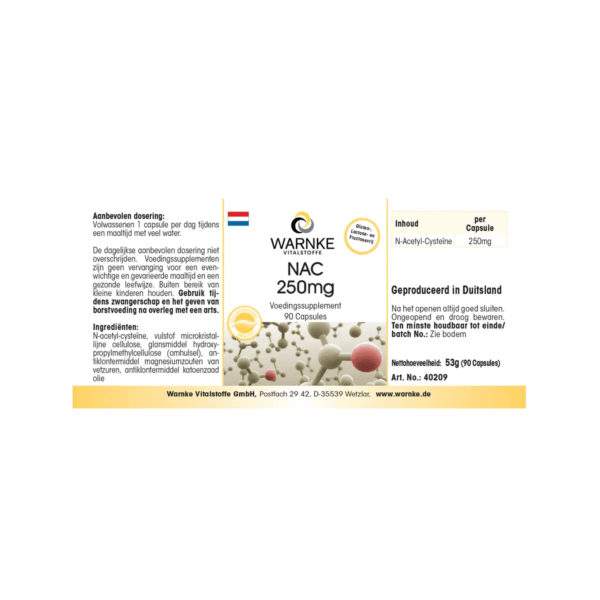 NAC 250mg (Warnke) - niederländisch