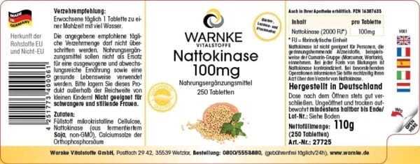 Nattokinase 100mg (Warnke) - deutsch