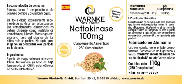 Nattokinase 100mg (Warnke) - spanisch