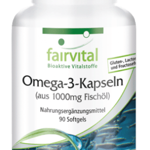 Omega-3-Kapseln aus 1000mg Fischöl (fairvital)