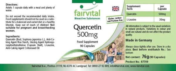 Quercetin 500mg (fairvital)_englisch