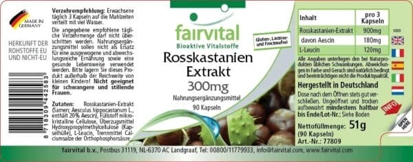 Rosskastanien Extrakt 300mg (fairvital)_deutsch