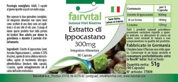 Rosskastanien Extrakt 300mg (fairvital)_italienisch