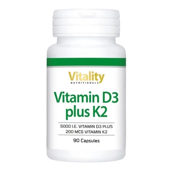 Vitamin D3 5000 plus K2 200 (Vitality Nutritionals)