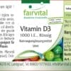 Vitamin D3 flüssig - 1000 I.E. pro Tropfen (fairvital)_deutsch