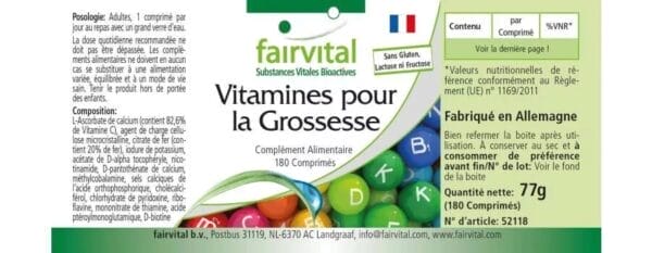 Vitamine für Schwangere (fairvital)_französisch