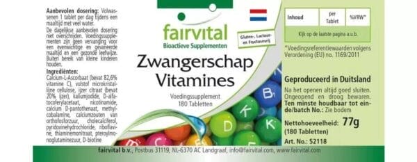 Vitamine für Schwangere (fairvital)_niederländisch