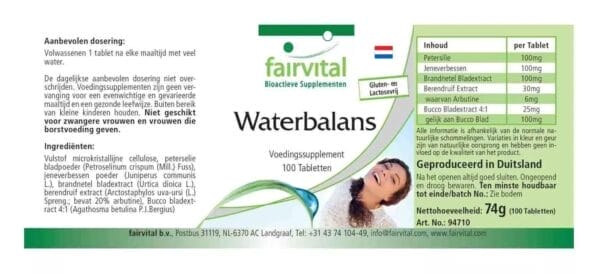 Wassertabletten (fairvital)_niederländisch