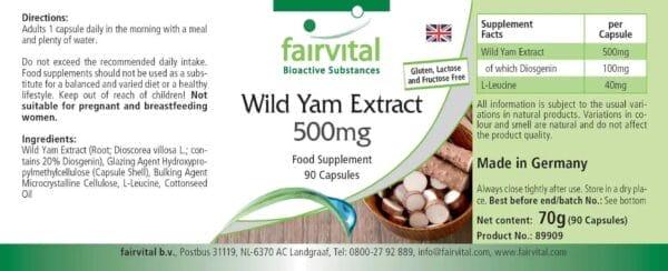 Wild Yam Extrakt 500mg (fairvital)_englisch