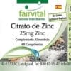 Zinkcitrat mit 25mg Zink (fairvital)_spanisch