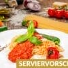 Pflanzliche Sauce Bolognese (tahedl) Serviervorschlag