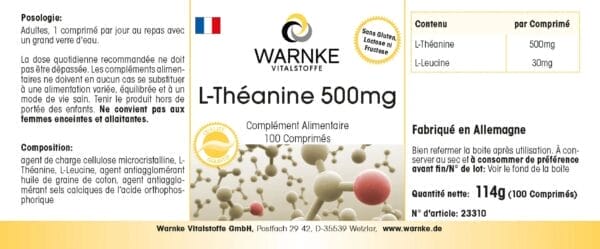 L-Theanin 500mg (Warnke) französisch